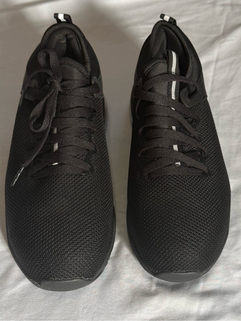 Unisex Black Knit Steel Toe Sneakers